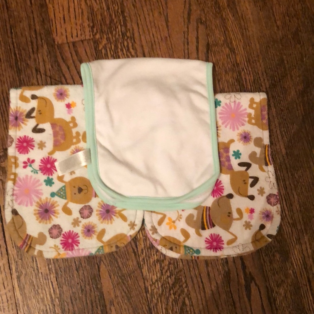 Set of 3 burp cloths